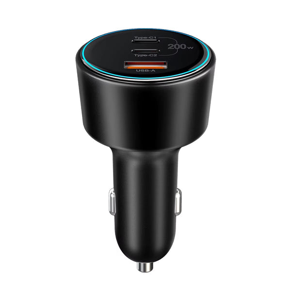 200W USB-C/USB Car Charger