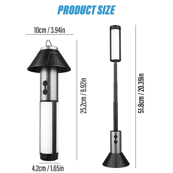 2-in-1 Telescopic Camping Light & Flashlight